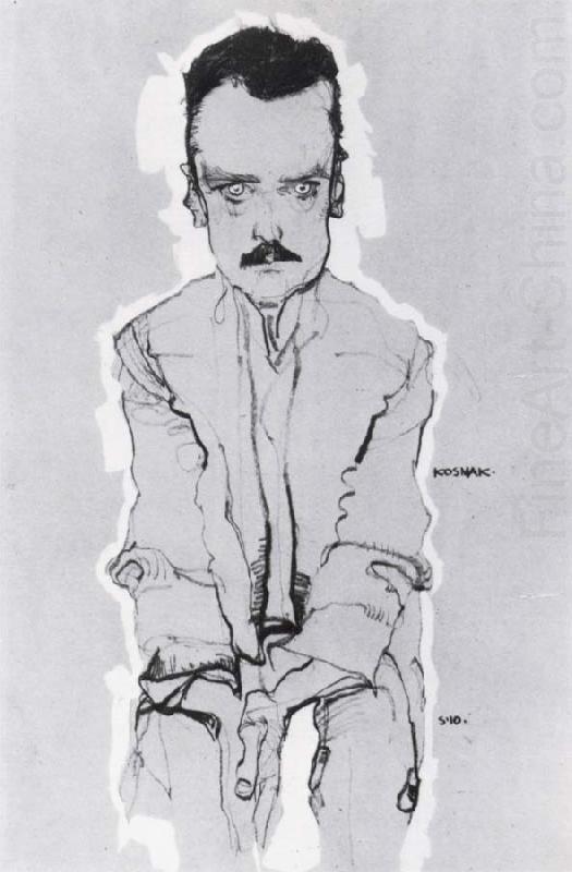 Portrait of eduard kosmack, Egon Schiele